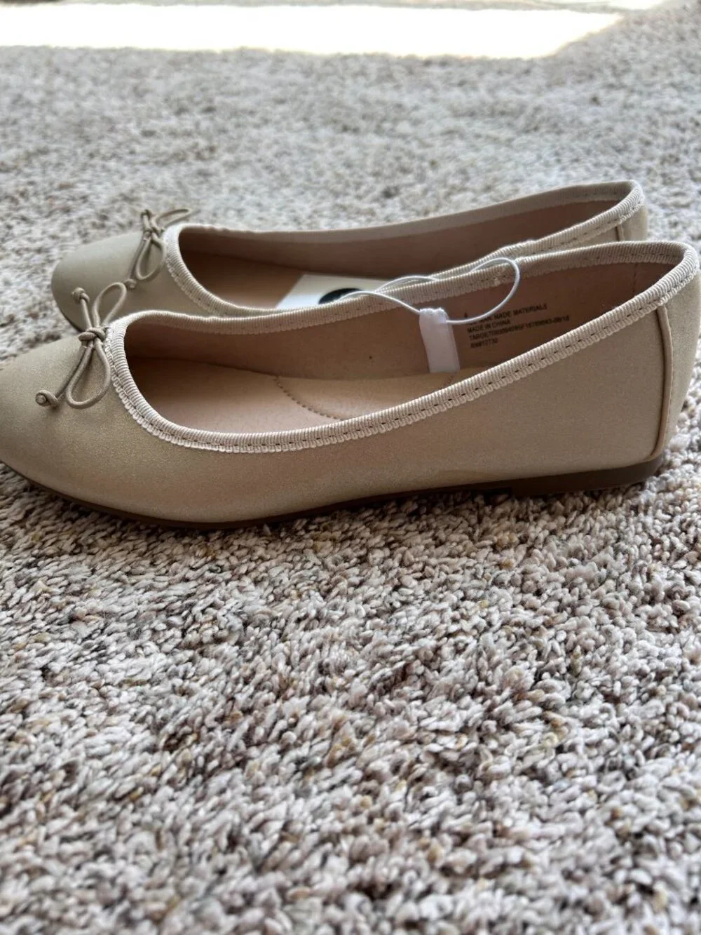 Cat & Jack Gold Sparkle Flats Size 4